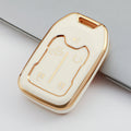 Carsine Chevrolet GMC Yukon Car Key Case Golden Edge White / Key case