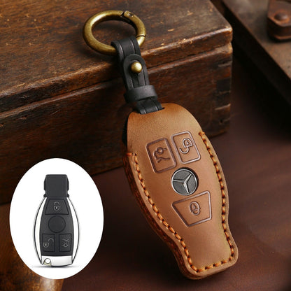 Mercedes Benz Leather Car Key Cover 2,3 Button