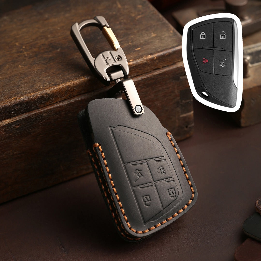 Buick Envision Leather Car Key Cover 3,4,5,6 Button