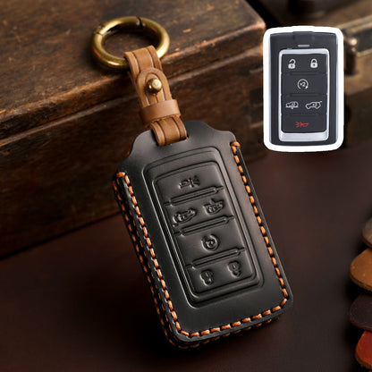 Jeep Leather Car Key Cover 5,6 Button