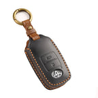 Carsine Toyota Yaris Leather Car Key Cover 2,3 Button Black / 2 Button