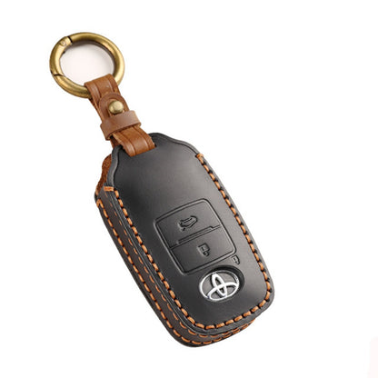 Toyota Yaris Leather Car Key Cover 2,3 Button