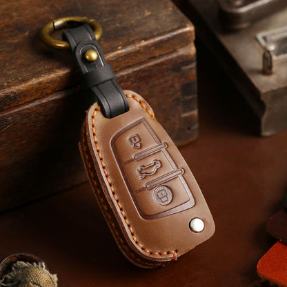 Audi A4L Q3 A3 Leather Car Key Cover