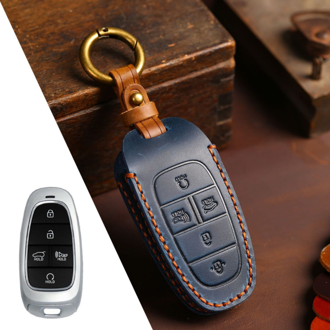 Hyundai STARIA SONATA Leather Car Key Cover 3,4,5,7 Button