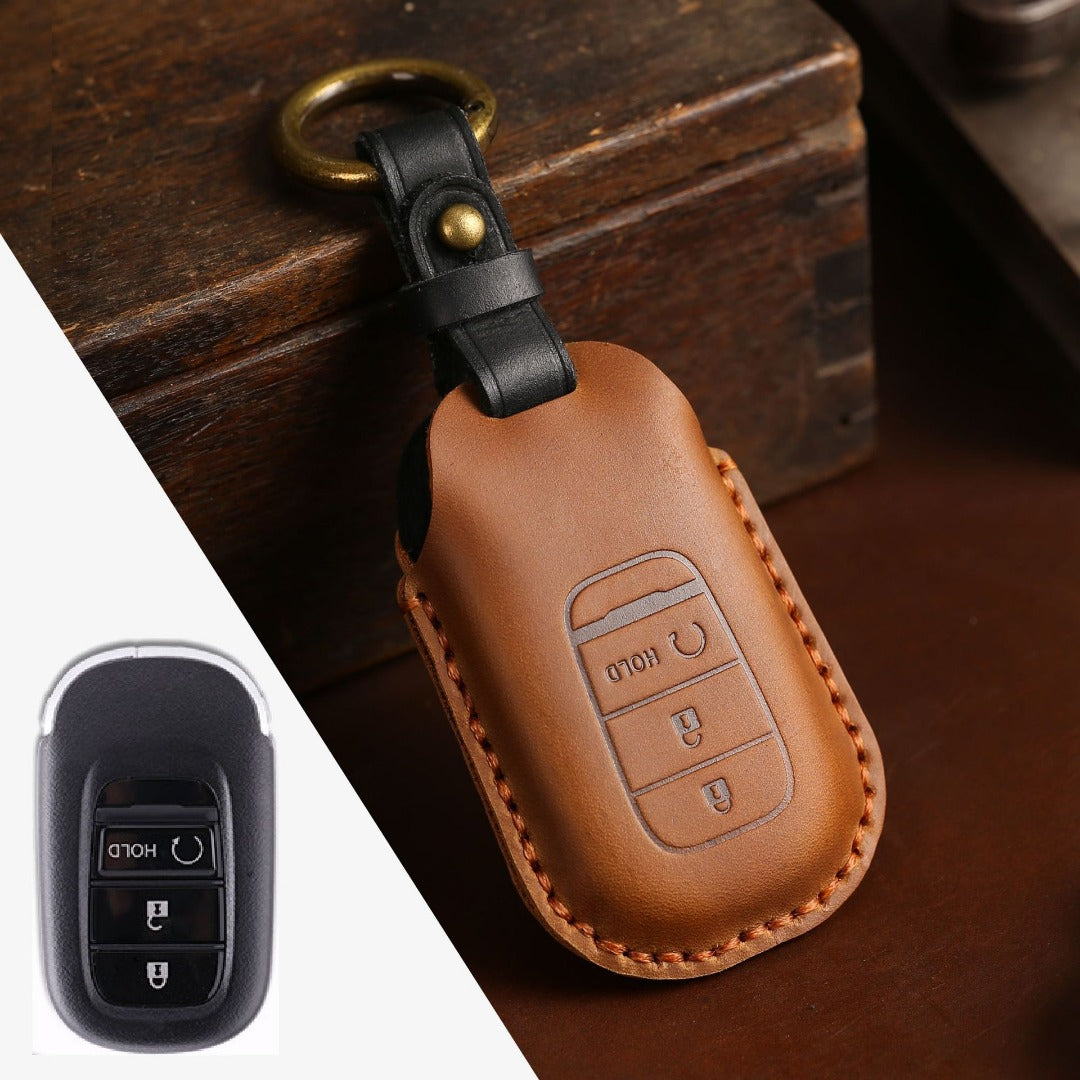 Honda Civic Leather Car Key Cover 2,3,4 Button