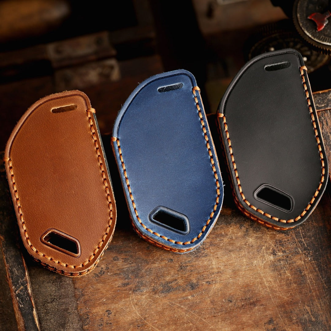 Étui en cuir pour clé de voiture Kia à 5, 6, 7, 8 ou 9 boutons