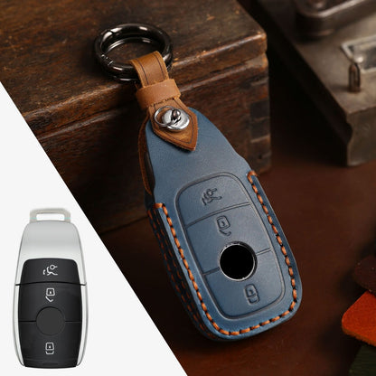 Mercedes Benz Leather Car Key Cover 3,4 Button