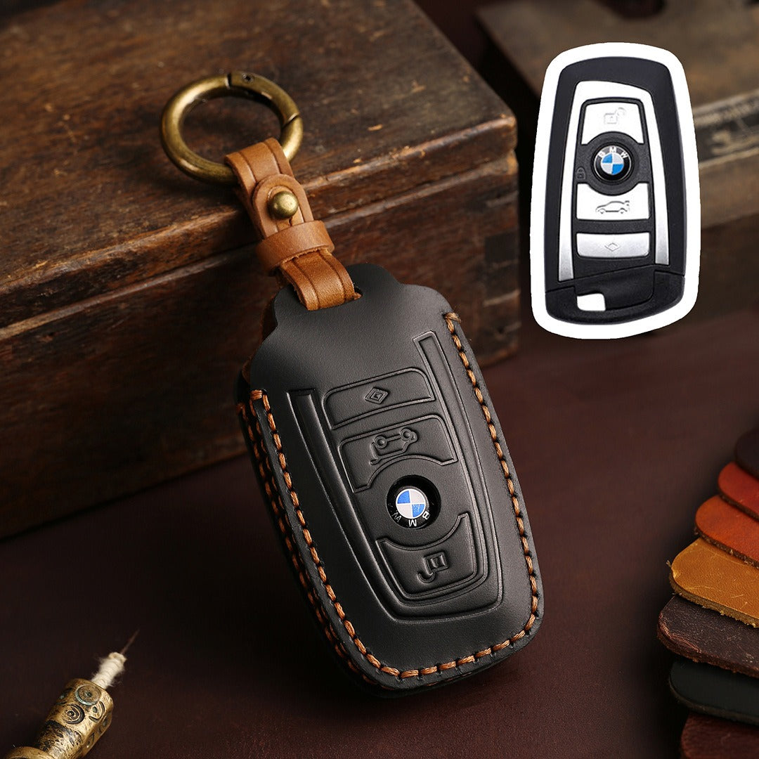 BMW Leather Car Key Cover 2,3 Button