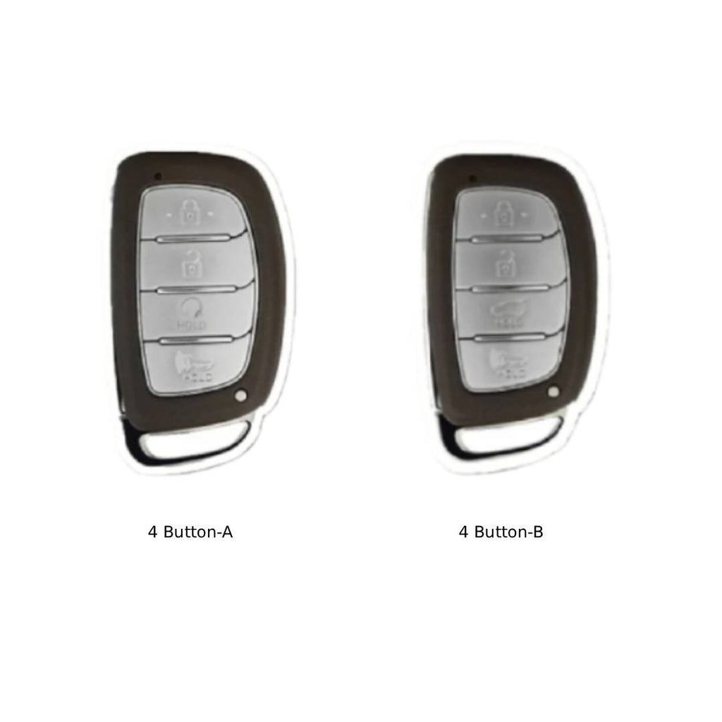 Hyundai Autoschlüsselhülle aus Leder mit 4 Tasten