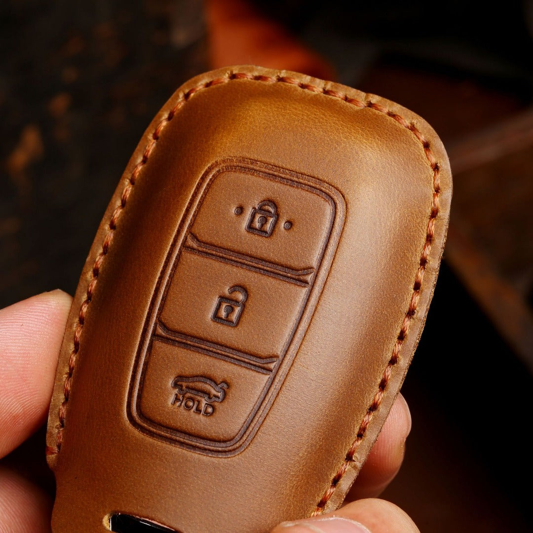 Hyundai IX25 Festa IX35 Leather Car Key Cover 3 Button