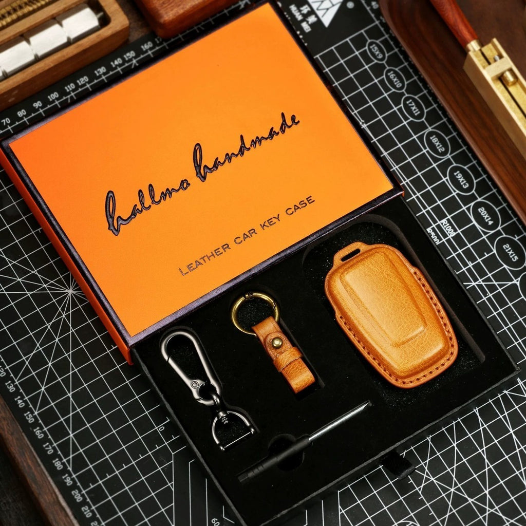Luxuriöse Genesis-Schlüsselhülle – Handgefertigter Lederschutz