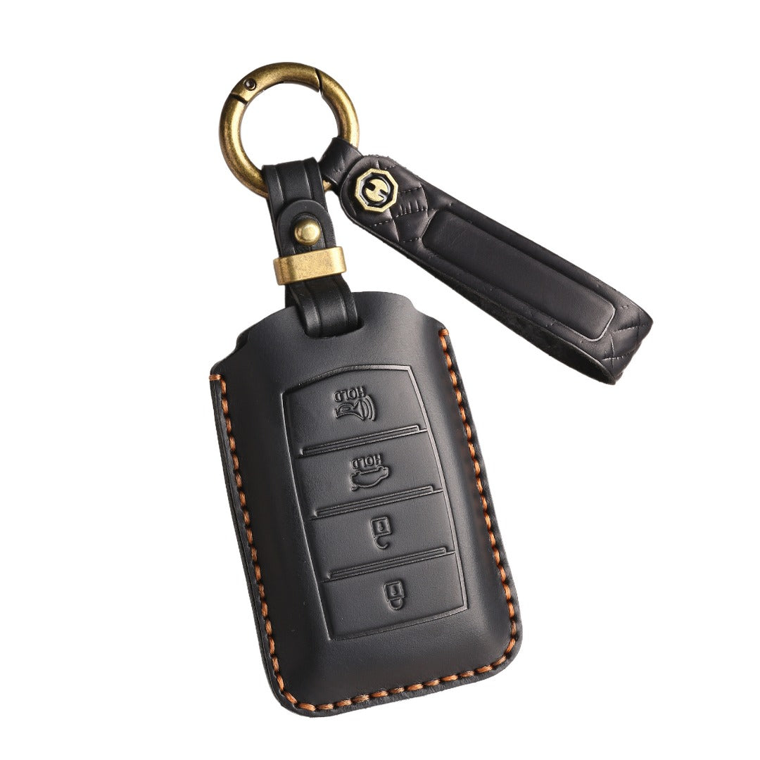 Genesis Leather Car Key Cover 4 Button