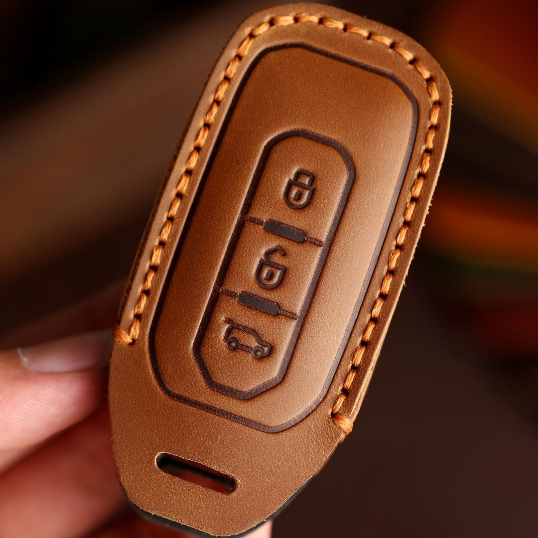 Ford Leather Car Key Cover 3 Button