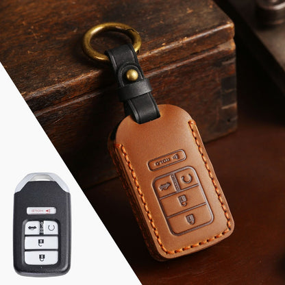 Honda CRV Lingpai XRV Civic Odyssey Elysion Accord Guandao Fit Leather Car Key Cover 2,3,4,5,6 Button