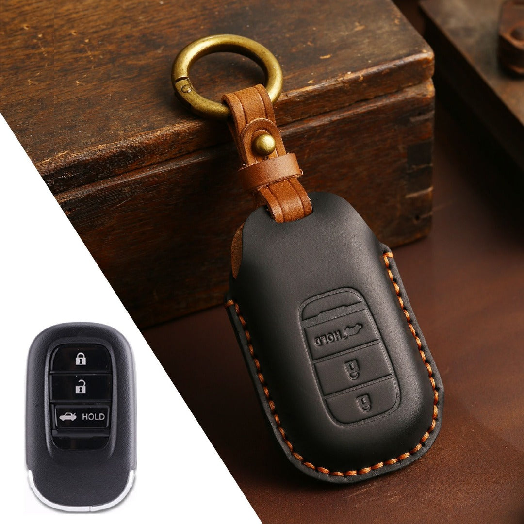 Honda Civic Leather Car Key Cover 2,3,4 Button