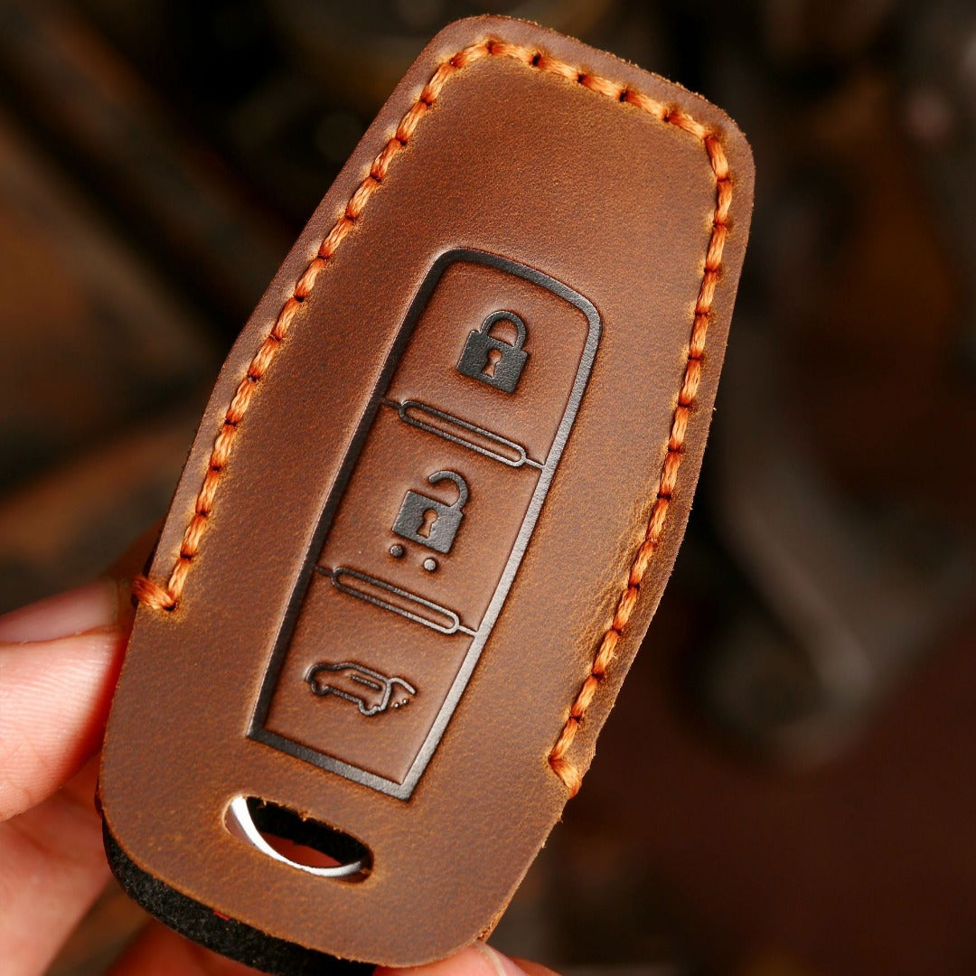 Mitsubishi Leather Car Key Cover 2,3 Button