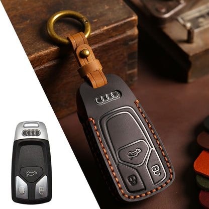 Audi A4L Q5L Q7 A4 A5 Leather Car Key Cover