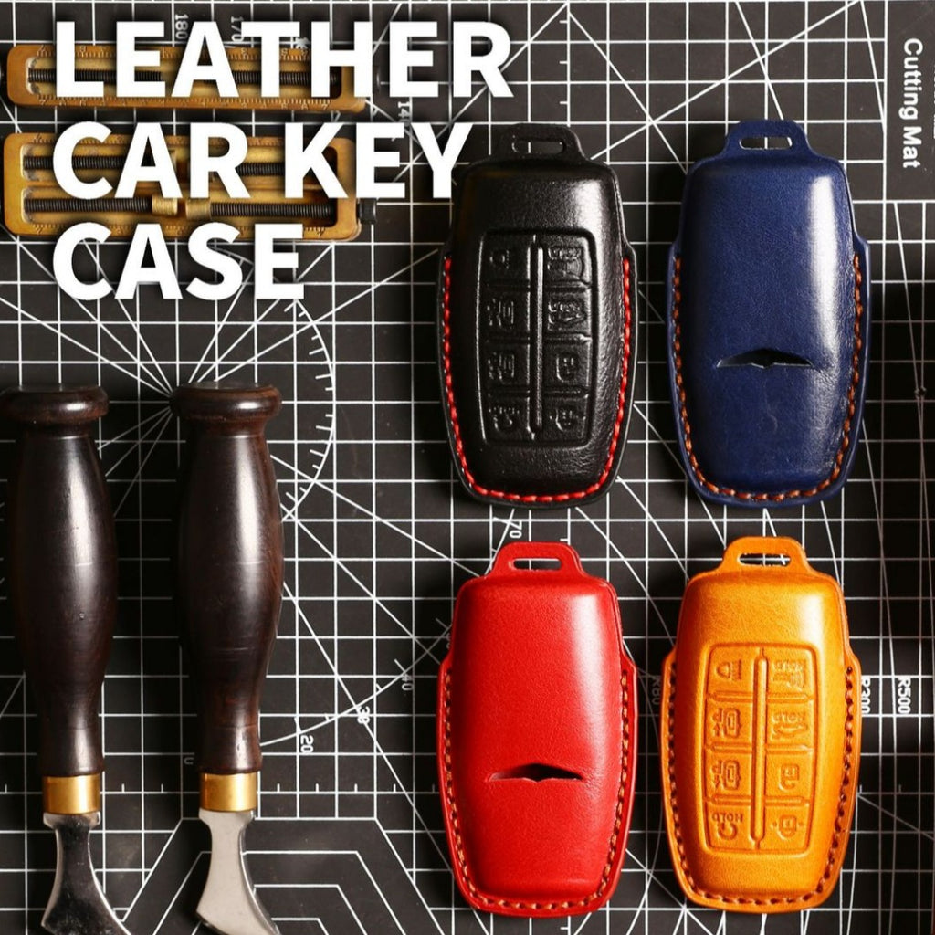 Luxuriöse Genesis-Schlüsselhülle – Handgefertigter Lederschutz
