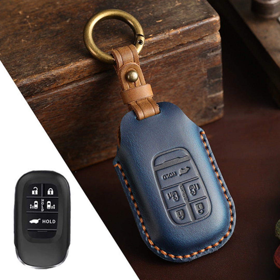 Honda Odyssey Elysion Leather Car Key Cover 5,6 Button