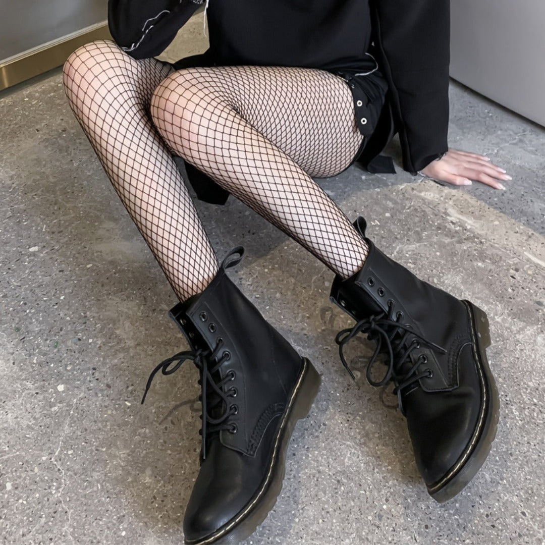 Black fishnet stockings sexy hollow pantyhose