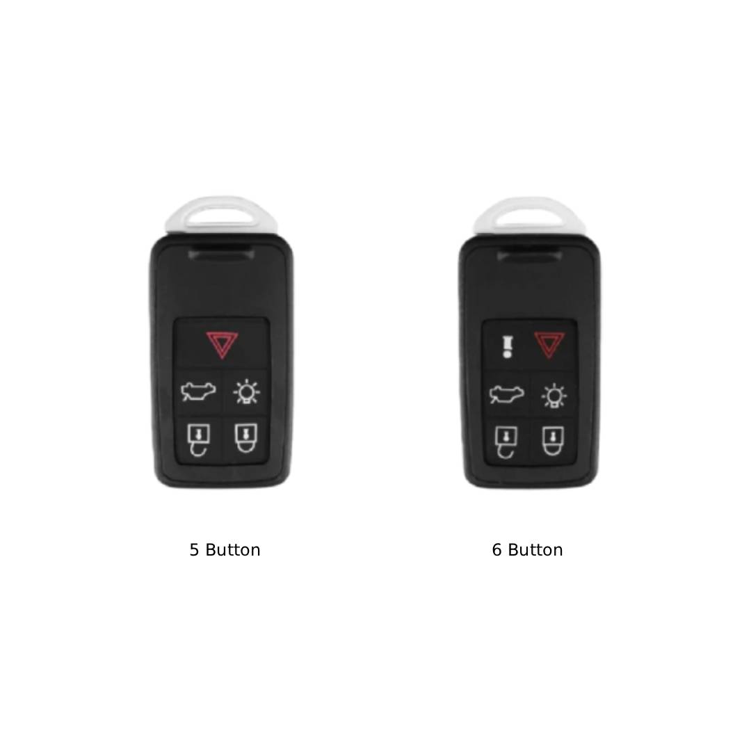 Étui en cuir pour clé de voiture Volvo XC60 (5 ou 6 boutons)