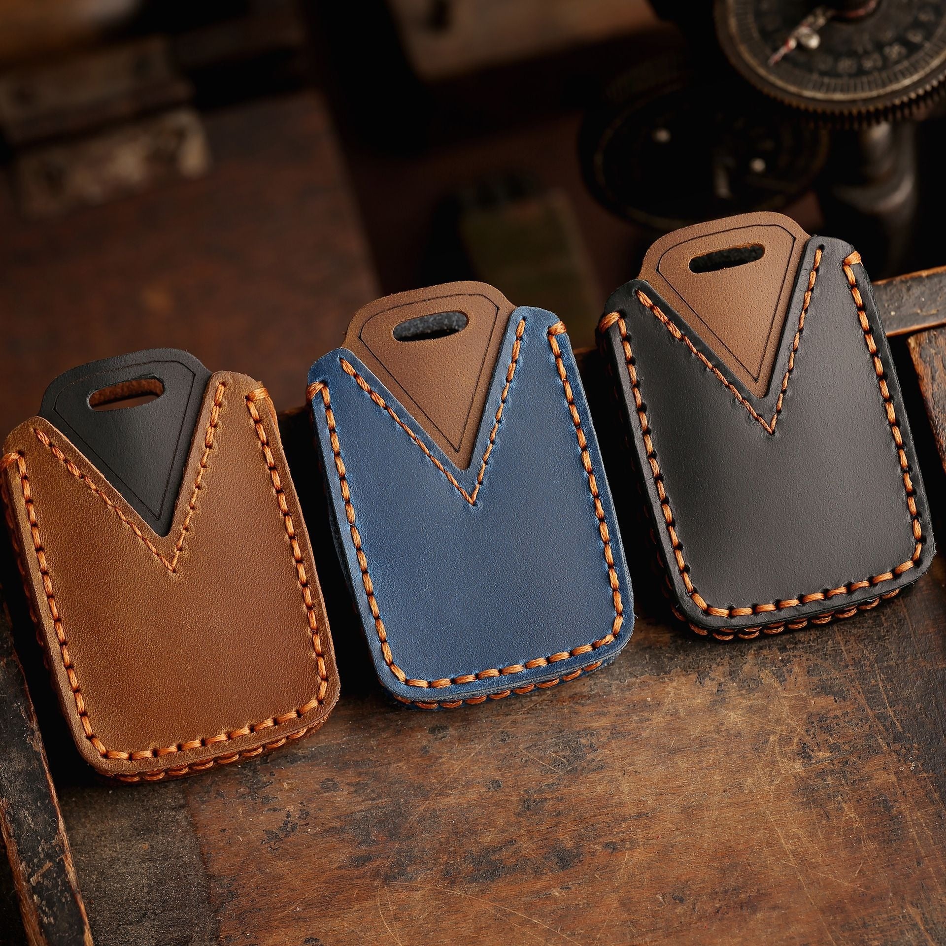 Étui de clé de voiture en cuir pour Chevrolet GMC Colorado Silverado, 4 ou 6 boutons