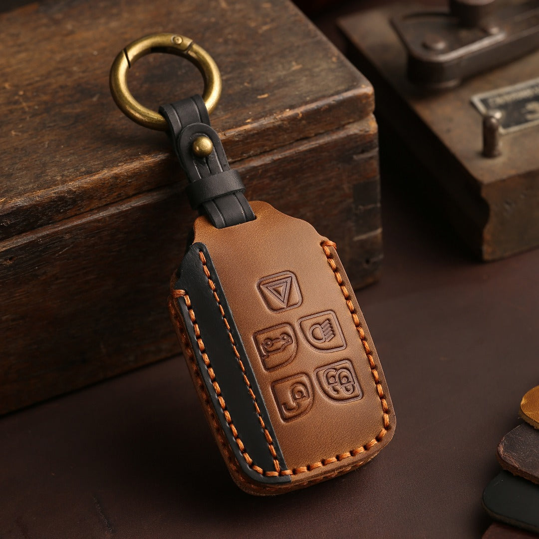 Land Rover Jaguar Leather Car Key Cover