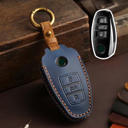 Volkswagen Touareg Leather Car Key Cover 3 Button