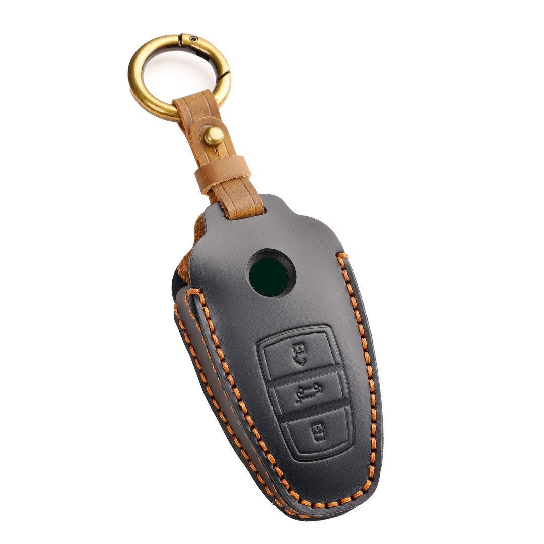 Volkswagen Touareg Leather Car Key Cover 3 Button