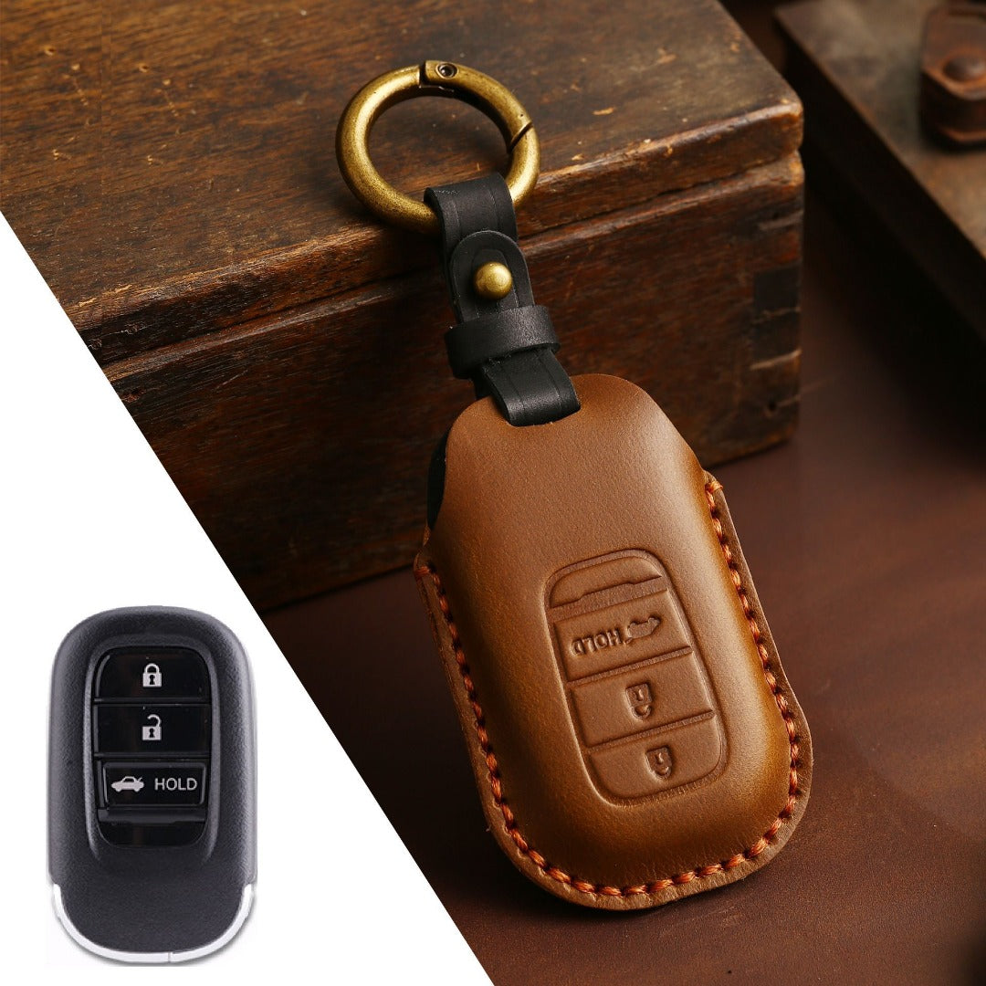 Honda Civic Leather Car Key Cover 2,3,4 Button