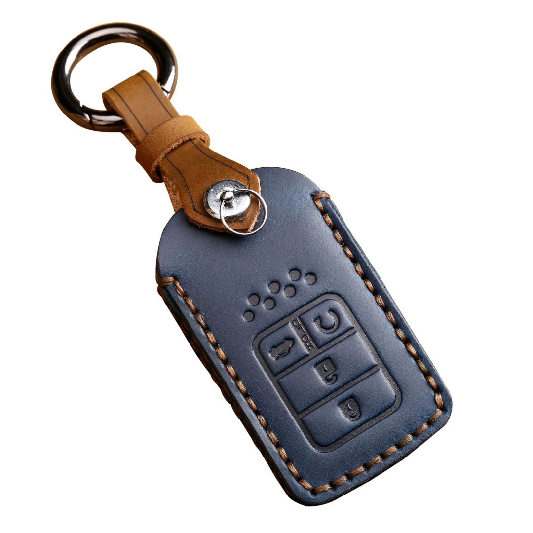 Honda CRV Lingpai XRV Civic Odyssey Elysion Accord Guandao Fit Leather Car Key Cover 2,3,4,5,6 Button