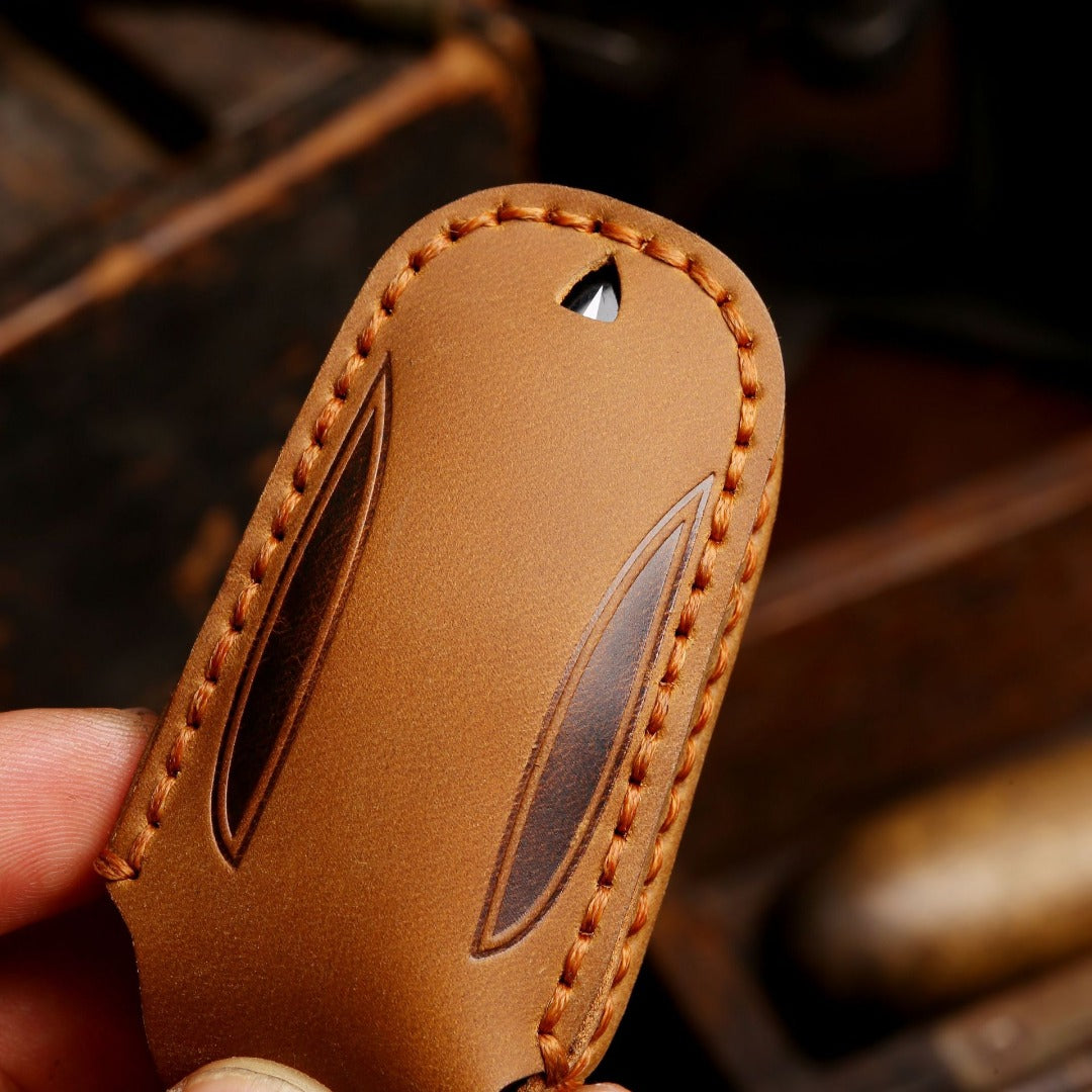 Tesla Leather Car Key Cover