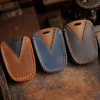 Carsine Hyundai IX45 Leather Car Key Cover 3,4 Button Black / 3 Button