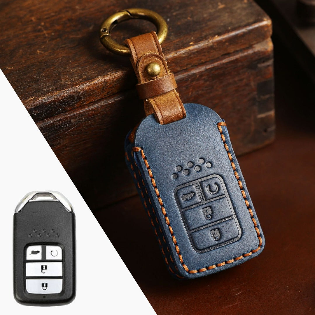 Honda CRV Lingpai XRV Civic Odyssey Elysion Accord Guandao Fit Leather Car Key Cover 2,3,4,5,6 Button