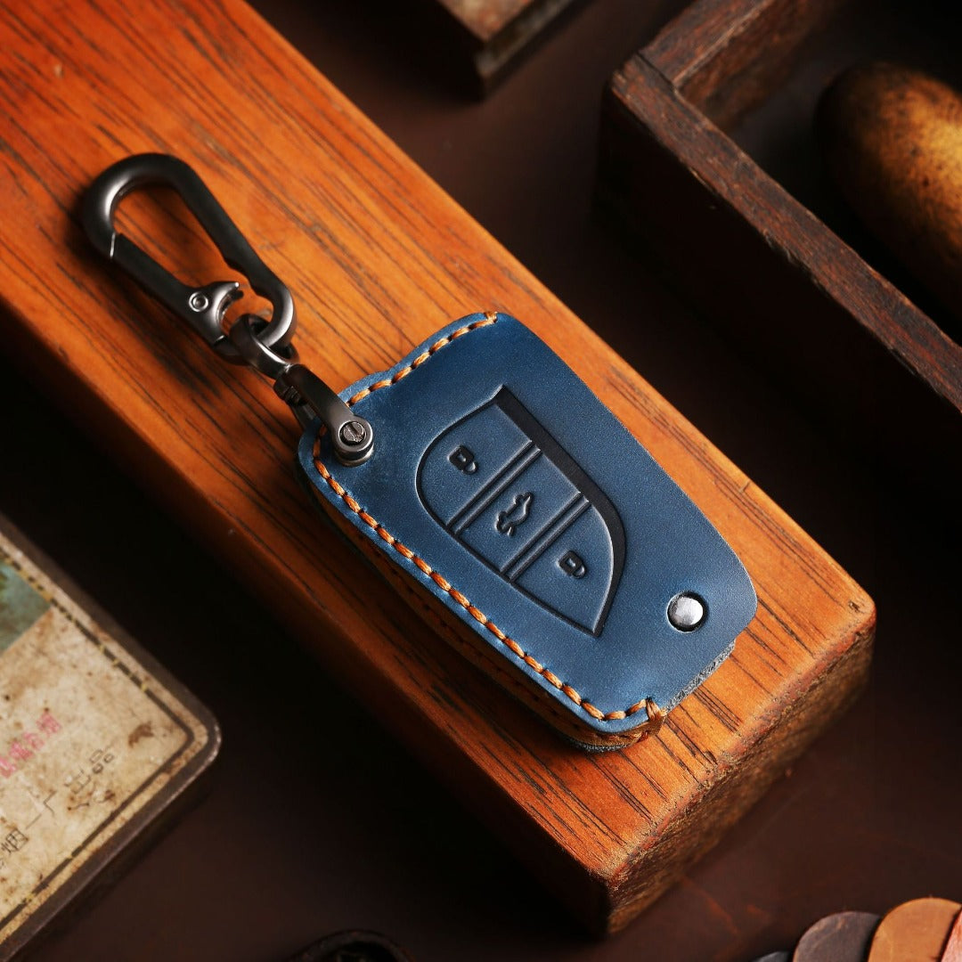 Toyota Leather Car Key Cover 3 Button