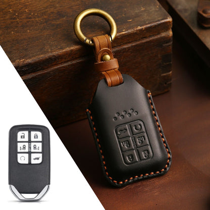 Honda CRV Lingpai XRV Civic Accord Guandao Fit Leather Car Key Cover 2,3,4,5,6 Button