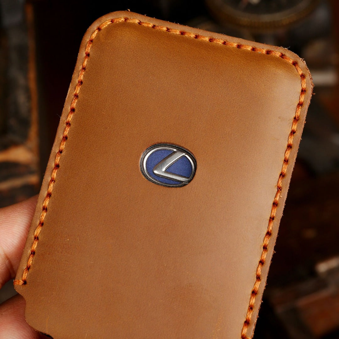 Lexus Leather Card Car Key Cover Button