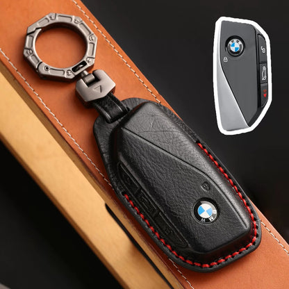 BMW Leather Car Key Cover - Genuine Leather, Premium Fit for All BMW Models