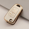 Carsine Chevrolet Holden GMC Car Key Case Golden Edge White / Key case