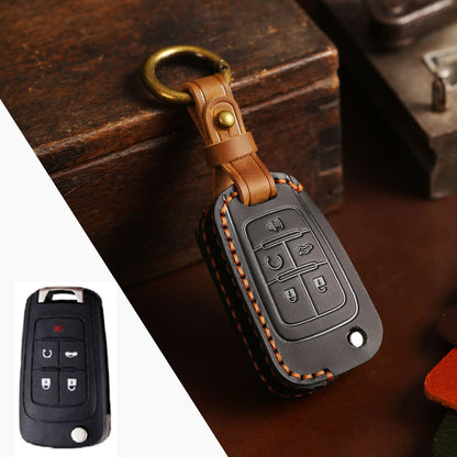 Buick Chevrolet Leather Car Key Cover 2,3,4,5 Button