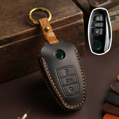 Volkswagen Touareg Leather Car Key Cover 3 Button