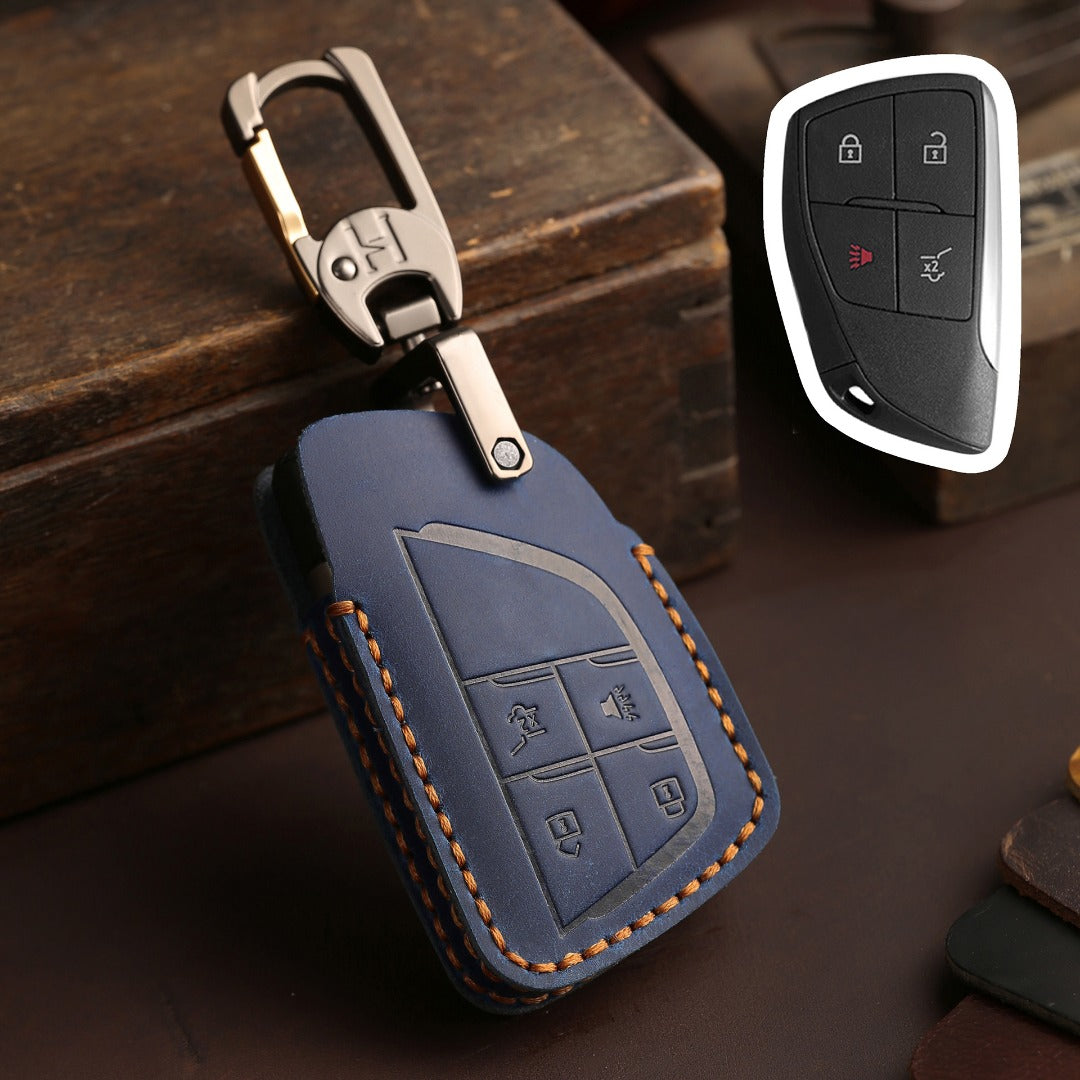 Buick Envision Leather Car Key Cover 3,4,5,6 Button