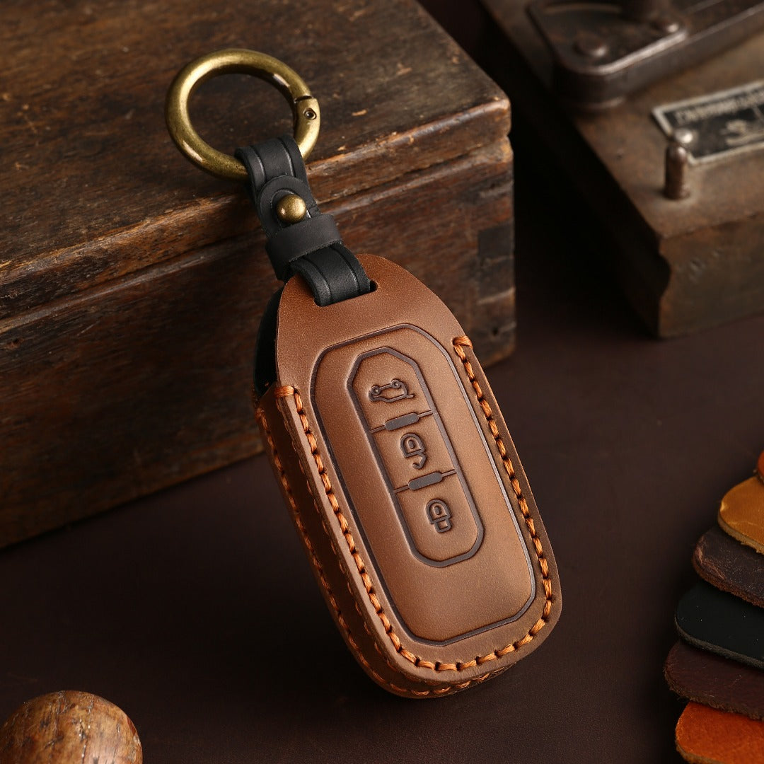 Ford Leather Car Key Cover 3 Button