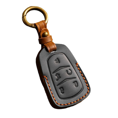 Cadillac ct4 ct5 ct6 xt4 xt5 xt6 atxl Leather Car Key Cover 4,5 Button