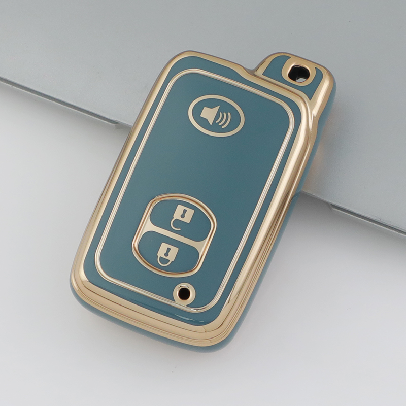 Carsine Toyota Car Key Case Golden Edge Grey / Key case