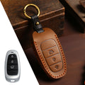 Carsine Hyundai STARIA SONATA Leather Car Key Cover 3,4,5,7 Button Brown / 3 Button