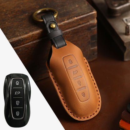 Ford Equator Leather Car Key Cover 4 Button