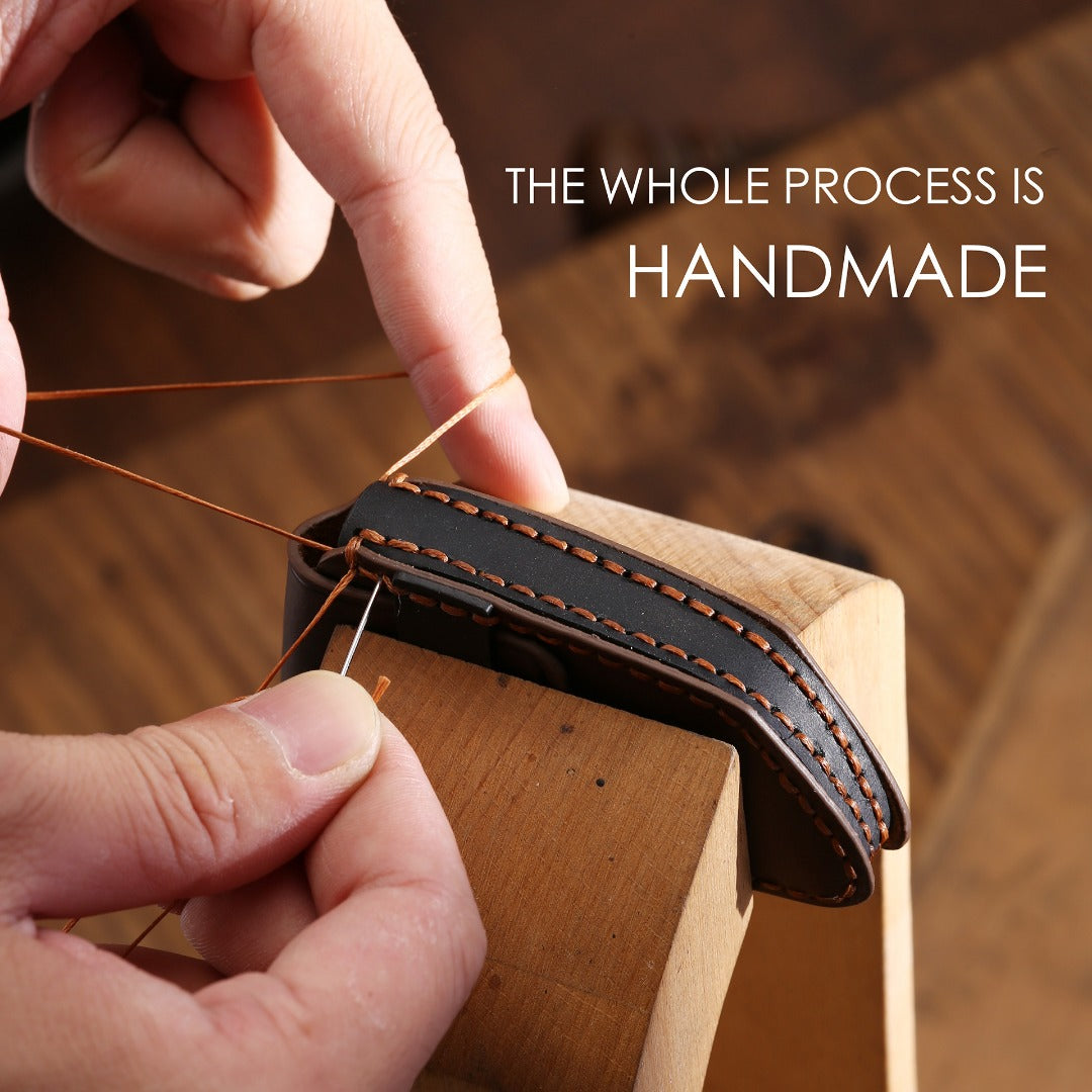 Carsine Hyundai IX45 Leather Car Key Cover 3,4 Button Black / 3 Button