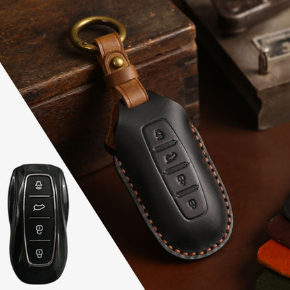 Ford Equator Leather Car Key Cover 4 Button