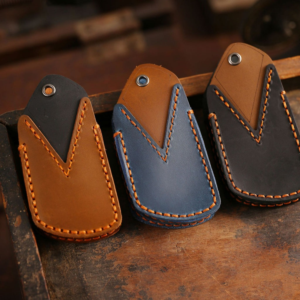 Volkswagen Golf 8 Touron ID6X ID4X ID6 Autoschlüsselhülle aus Leder mit 3,5 Tasten